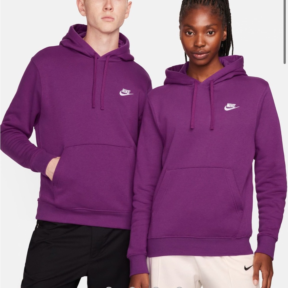 Nike Unisex Purple Pullover Hoodie